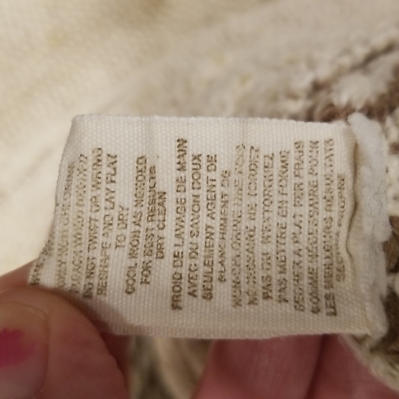 💕FREE PEOPLE💕 Poncho Style Kangaroo Pocket Tunic Hoodie ~ Tribal Aztec Medium - Picture 9 of 9